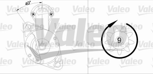 Valeo 455585 - Starter motal.fi