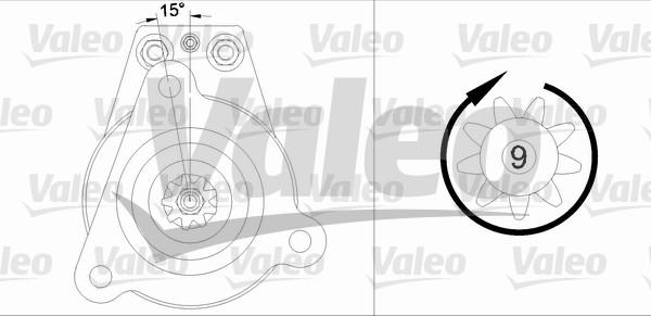 Valeo 455530 - Starter motal.fi