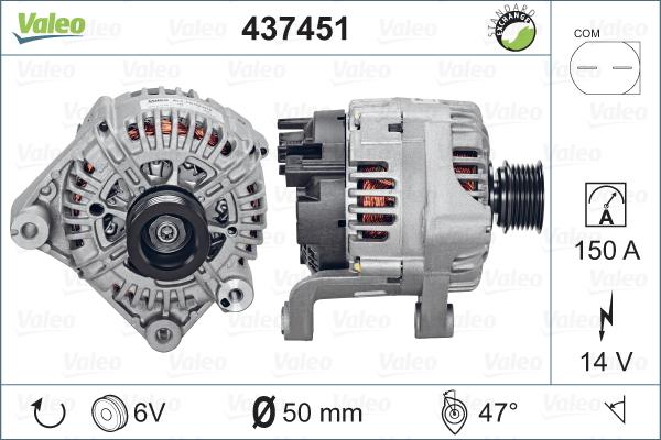 Valeo 437451 - Alternator motal.fi