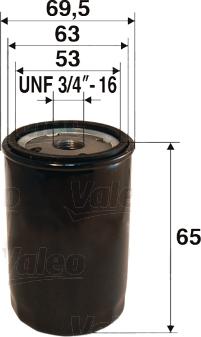 Valeo 586054 - Oil Filter motal.fi