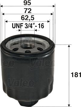 Valeo 586056 - Oil Filter motal.fi