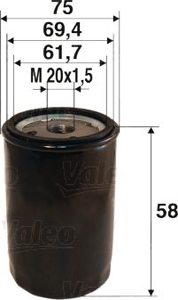 Valeo 586050 - Oil Filter motal.fi