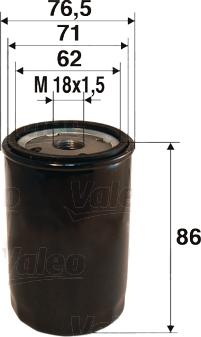 Valeo 586058 - Oil Filter motal.fi