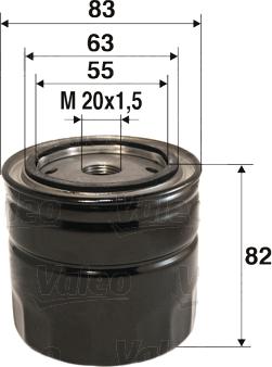 Valeo 586060 - Oil Filter motal.fi