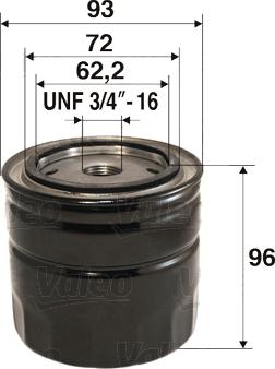 Valeo 586063 - Oil Filter motal.fi