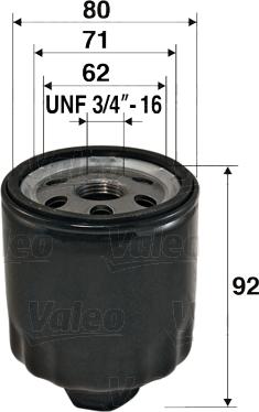 Valeo 586009 - Oil Filter motal.fi