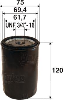 Valeo 586081 - Oil Filter motal.fi