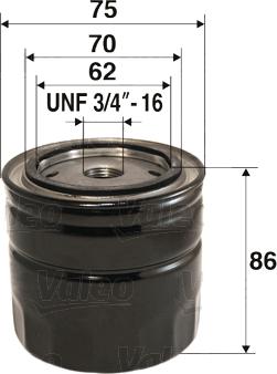 Valeo 586039 - Oil Filter motal.fi