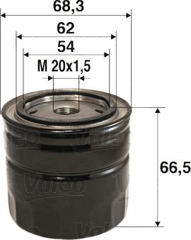 Valeo 586033 - Oil Filter motal.fi