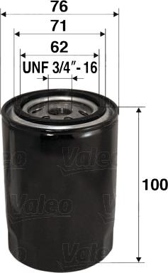 Valeo 586028 - Oil Filter motal.fi