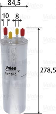 Valeo 587540 - Fuel filter motal.fi