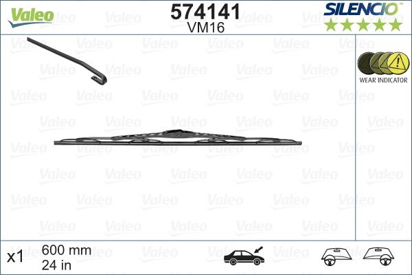 Valeo 574141 - Wiper Blade motal.fi