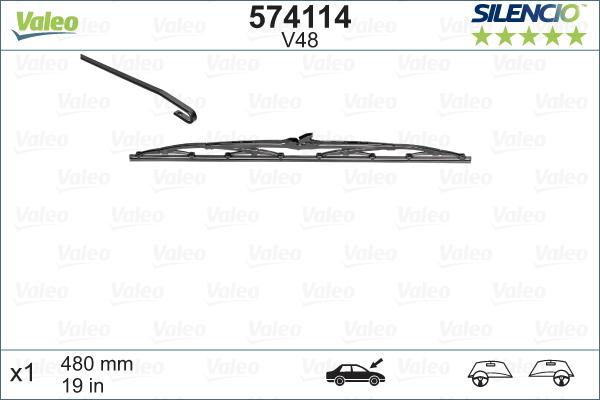 Valeo 574114 - Wiper Blade motal.fi