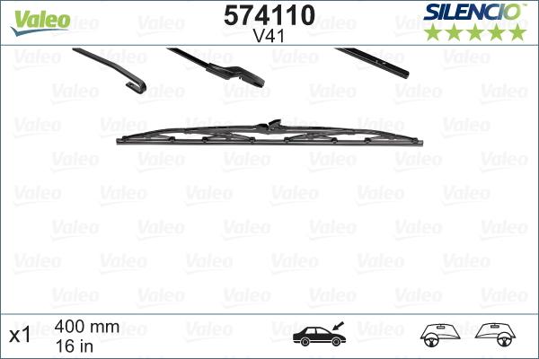 Valeo 574110 - Wiper Blade motal.fi