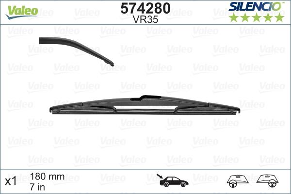 Valeo 574280 - Wiper Blade motal.fi