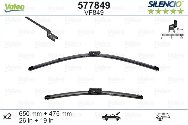 Valeo 577849 - Wiper Blade motal.fi