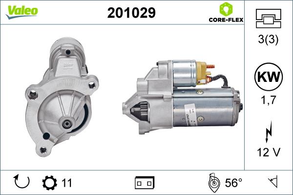 Valeo 201029 - Starter motal.fi