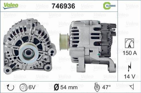 Valeo 746936 - Alternator motal.fi