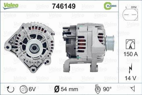 Valeo 746149 - Alternator motal.fi