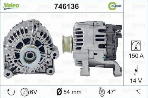 Valeo 746136 - Alternator motal.fi