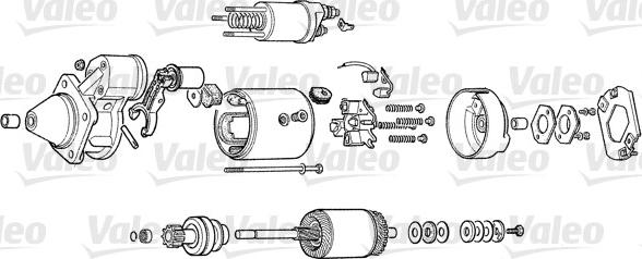 Valeo D9E771 - Starter motal.fi