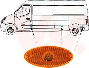 Van Wezel 4388975 - Side Marker Light motal.fi