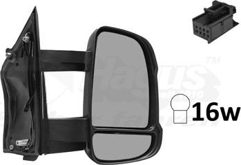 Van Wezel 1651812 - Outside Mirror motal.fi