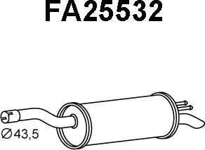 Veneporte FA25532 - End Silencer motal.fi