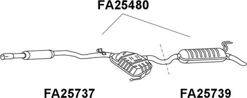 Veneporte FA25739 - End Silencer motal.fi