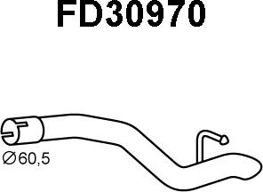 Veneporte FD30970 - Exhaust Pipe motal.fi