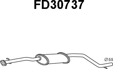 Veneporte FD30737 - Front Silencer motal.fi