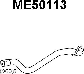 Veneporte ME50113 - Exhaust Pipe motal.fi