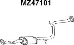 Veneporte MZ47101 - Middle Silencer motal.fi