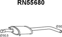 Veneporte RN55680 - Middle Silencer motal.fi