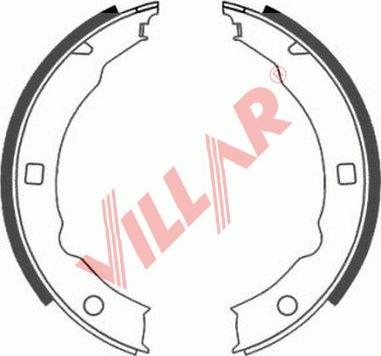 Villar 629.0795 - Brake Shoe Set, parking brake motal.fi