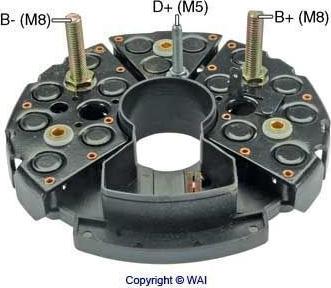 WAI IBR973 - Rectifier, alternator motal.fi