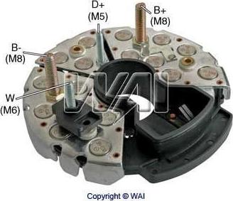 WAI IBR547 - Rectifier, alternator motal.fi