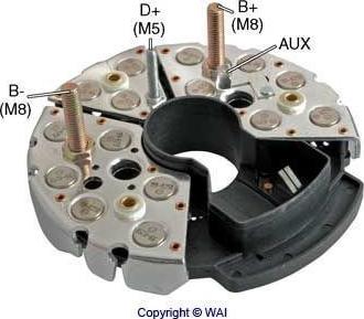 WAI IBR550 - Rectifier, alternator motal.fi