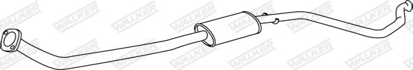 Walker 19076 - Middle Silencer motal.fi