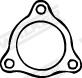 Walker 80016 - Gasket, exhaust pipe motal.fi