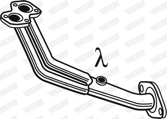 Walker 21853 - Exhaust Pipe motal.fi