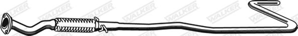 Walker 21326 - Exhaust Pipe motal.fi