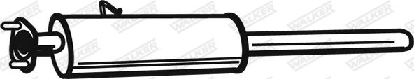 Walker 21718 - Front Silencer motal.fi