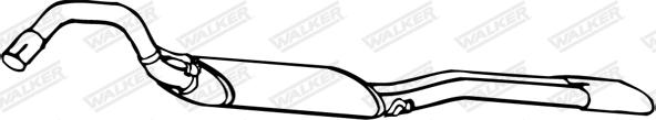 Walker 70529 - End Silencer motal.fi