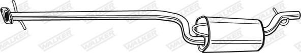 Walker 71003 - Middle Silencer motal.fi