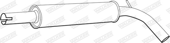 Walker 71341 - Middle Silencer motal.fi