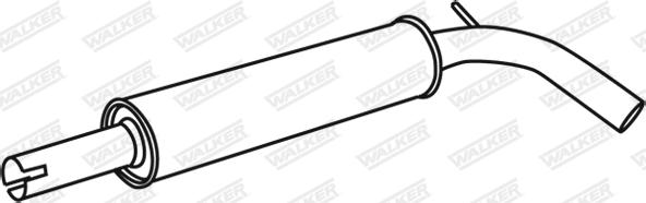 Walker 71339 - Middle Silencer motal.fi