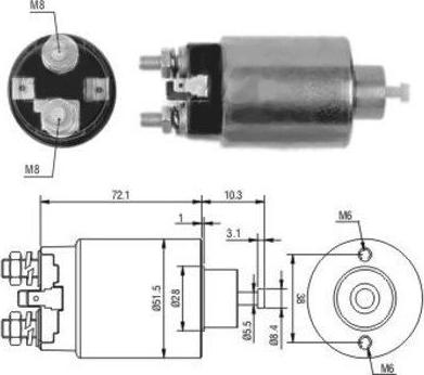 WE PARTS 471480094 - Solenoid Switch, starter motal.fi