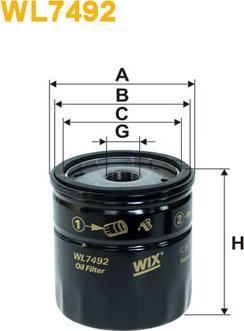 WIX Filters WL7492 - Oil Filter motal.fi