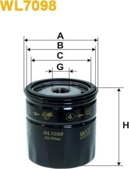 WIX Filters WL7098 - Oil Filter motal.fi